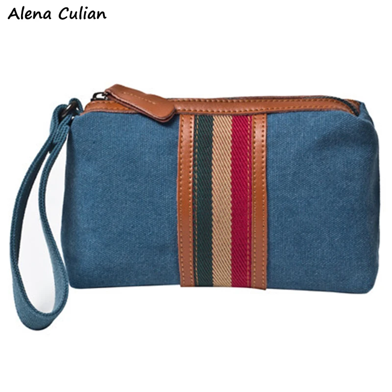 

Trendy Fashion Patchwork Canvas Mens Clutch Purse Vintage Large Capacity Clutch Wallet For Phone bolso hombre Dropshipping