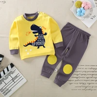 spring and autumn childrens clothing sets cotton 1 8y toddler girls long sleeve pajamas kids costumes cartoon boy clothes suit