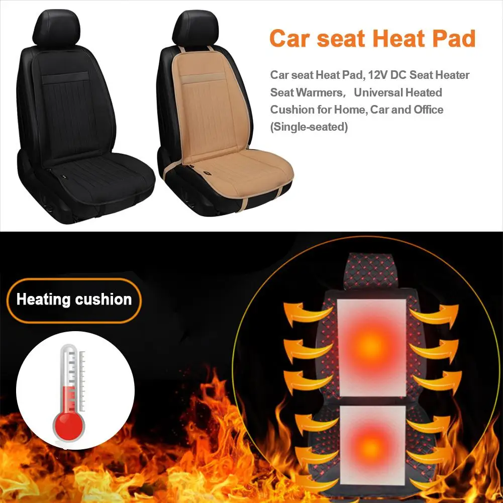 

Быстро нагреваемый и регулируемый черный бежевый автомобиль электрическая Подогреваемая стайлинговая, для сидения автомобиля зимняя поду...