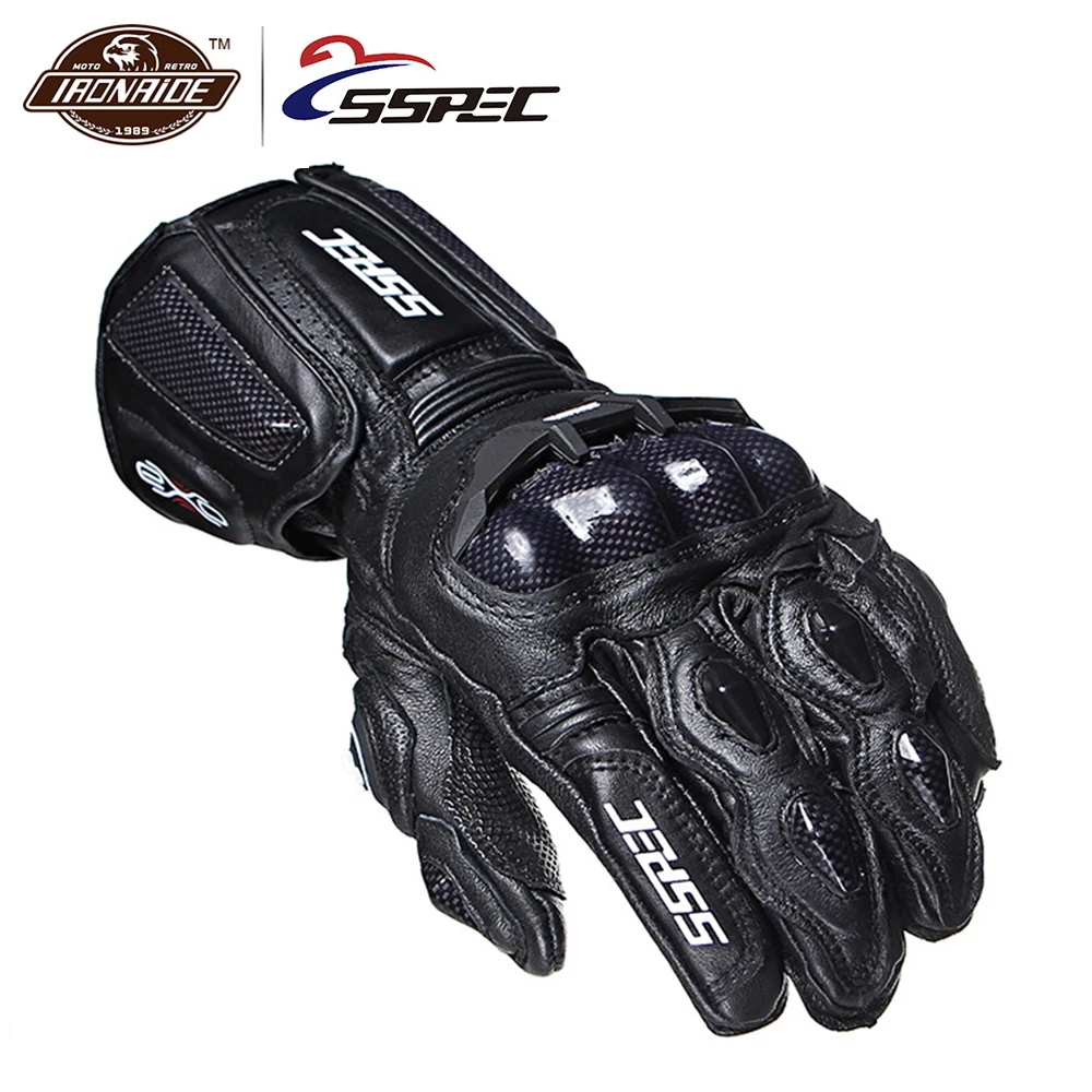 Мотоциклетные Перчатки из натуральной кожи мотоциклетные перчатки углеродного