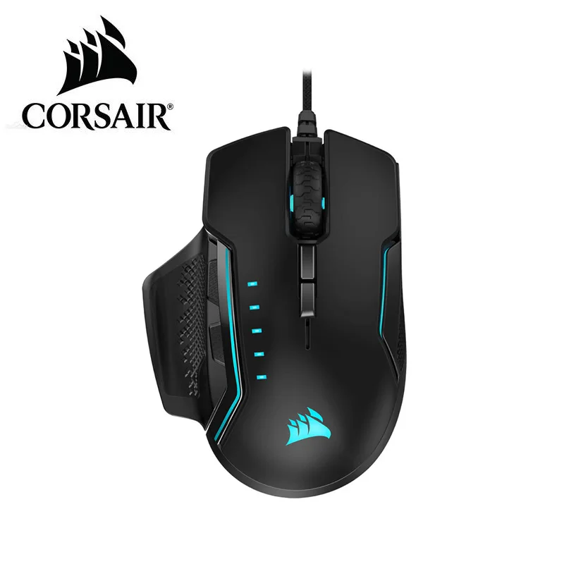 Игровая мышь CORSAIR GLAIVE RGB PRO комфорт FPS/MOBA со сменными рукоятками подсветка
