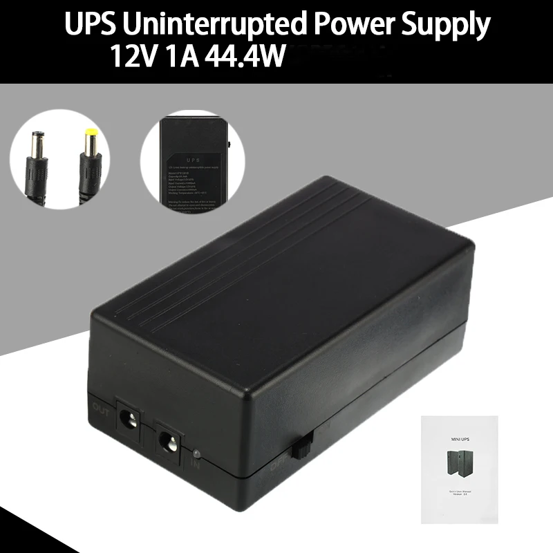 UPS непрерывный резервный источник питания 12 В 1A 44 4 Вт Мини Аккумулятор