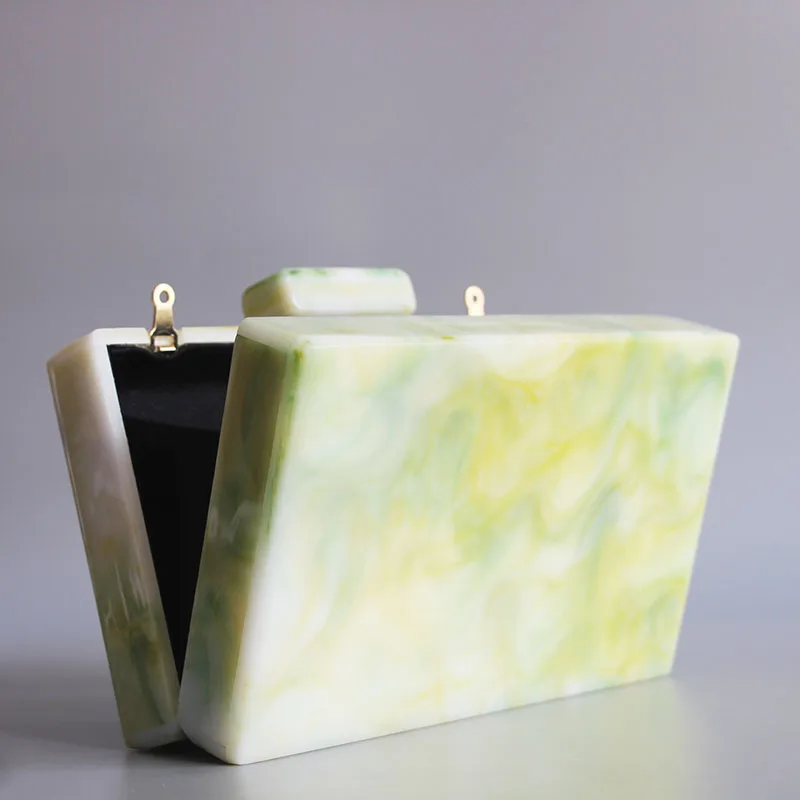 Жемчужный светильник небесно-голубой акриловый клатч вечерняя женская сумка на