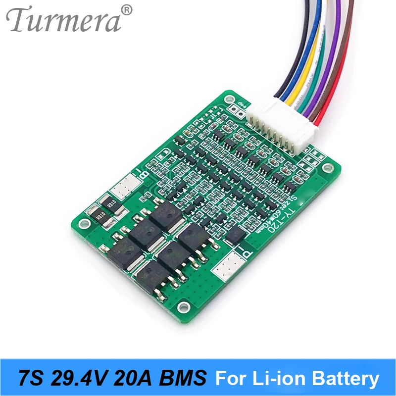 7S 24V 20A 18650 литиевая батарея Защитная плата для 25 2 V 29 4 E bike scooter Battery BMS Suit a Power Wheels