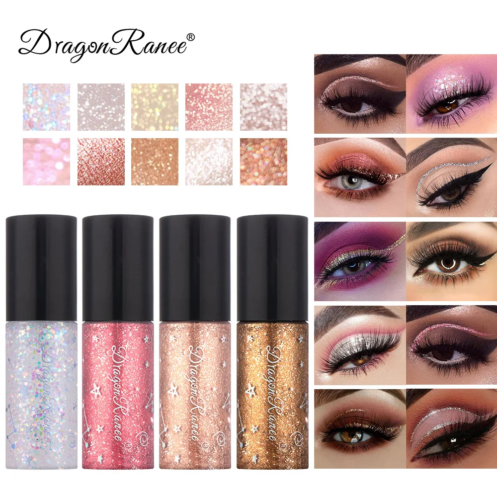 Новые профессиональные блестящие тени для век Косметика женщин пигмент