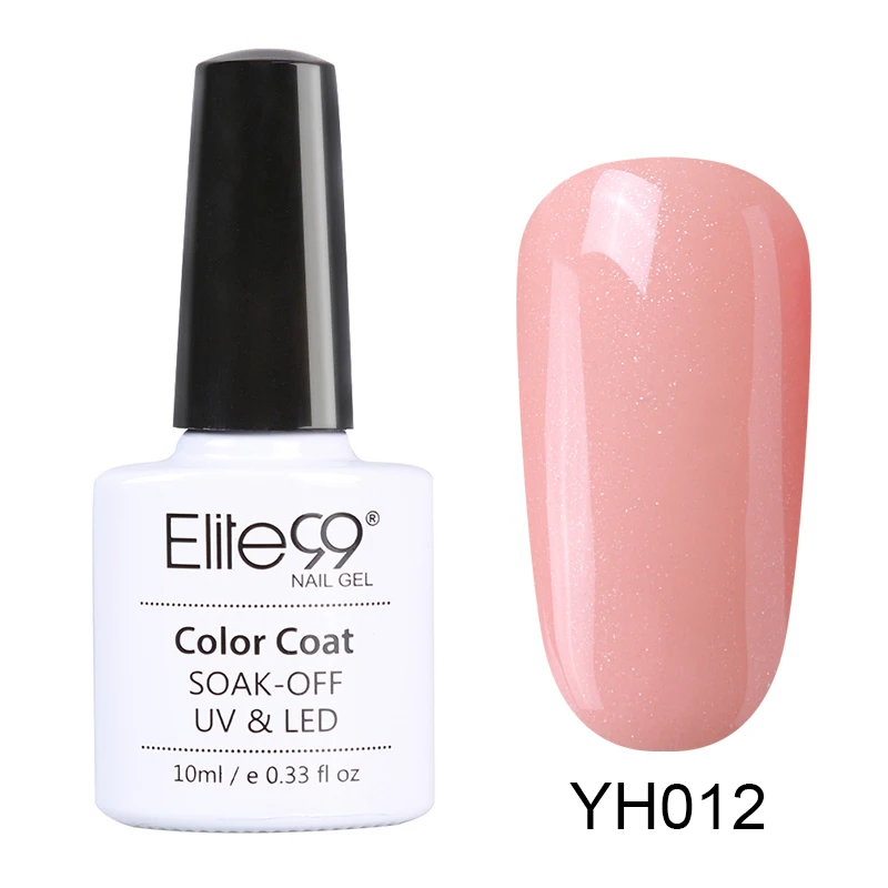 YH012 Elite99 10 мл розовый цвет УФ Гель-лак Полупостоянный праймер верхнее покрытие гель лак для ногтей, маникюр гель лак для ногтей - Цвет: YH012