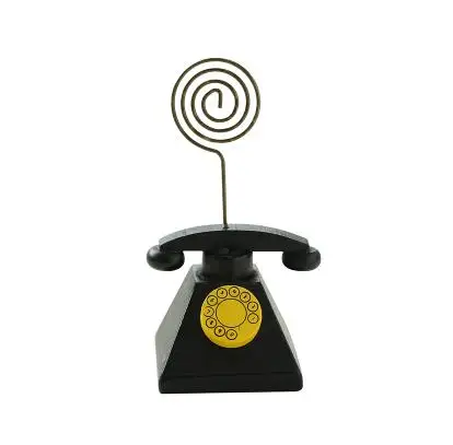 telephone 1 шт. деревянная папка для заметок с мультяшными картами, зажим для фото, зажим для карт, для сообщений, офисные принадлежности, для учебы, стола, для информации, зажим для фото - Цвет: telephone
