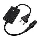 Штекер питания, 220 В, 110 В, 8 режимов, шнур питания для 360 круглых 2-проводных RGBодноцветных неоновых веревок, разъем питания для ЕС, США