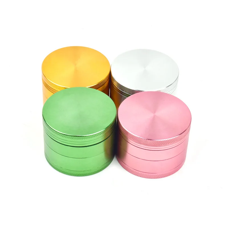 

1pcs 4-layer Aluminum Herbal Herb Tobacco Grinder Smoke Grinders Smoking Pipe Accessories Multiple Colors are Available