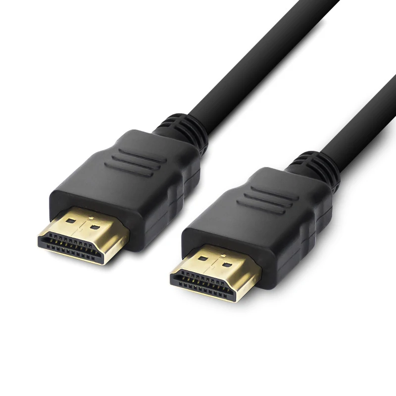 Черный высокоскоростной кабель питания 1 4 В с позолоченными проводами HDMI TV 1080p 3D