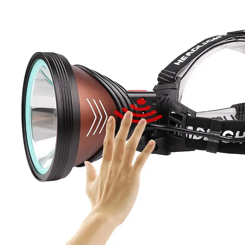 Светодиодный фонарь DishyKooker XHP90 яркий с 3 режимами перезаряжаемый фонарик USB для
