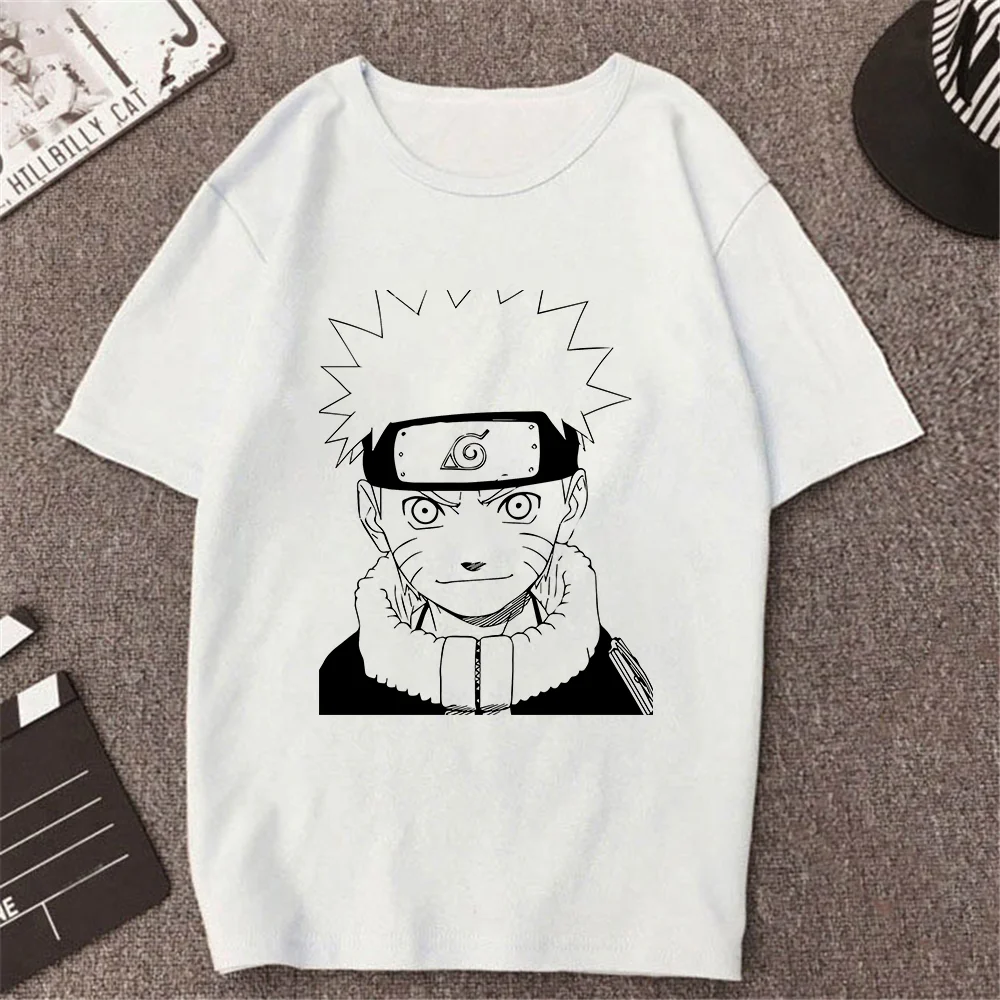 

New Arrival Ninja Manga T-Shirt Women Anime 90s Girls Women's Clothes Harajuku Graphic Tees Unisex Oversize Tshirts Streetwear