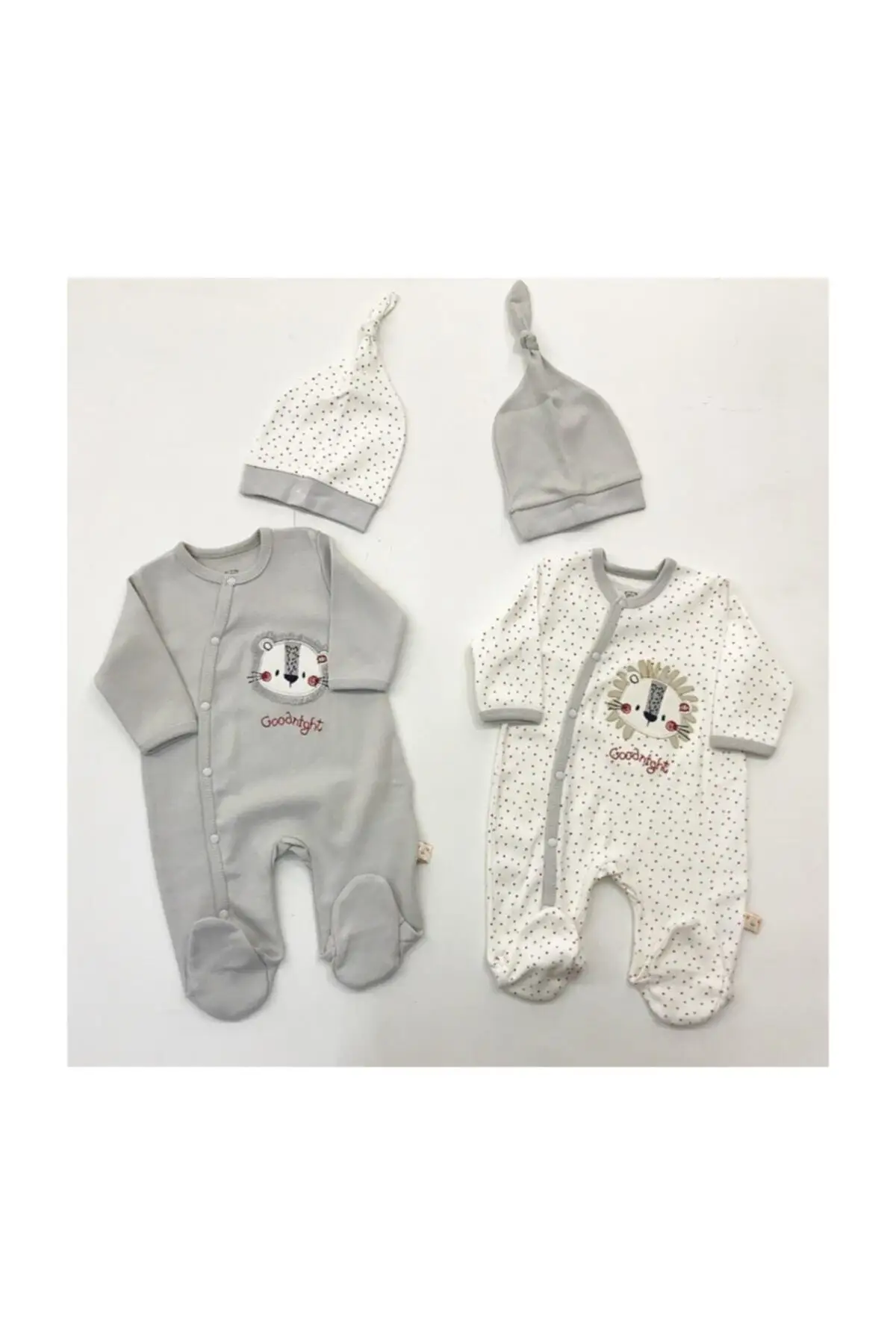 

Points Printed Lion 2 piece Baby Jumpsuit Newborn 0-3/palmgren-3-6 Monthly Turkish Quality Baby Products