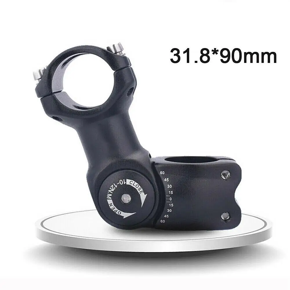 

Aluminum alloy MTB Road Bike Stem Riser Black Adjustable Rise Up Handlebar Stem Cycling Accessories 25.4/31.8*90/110mm