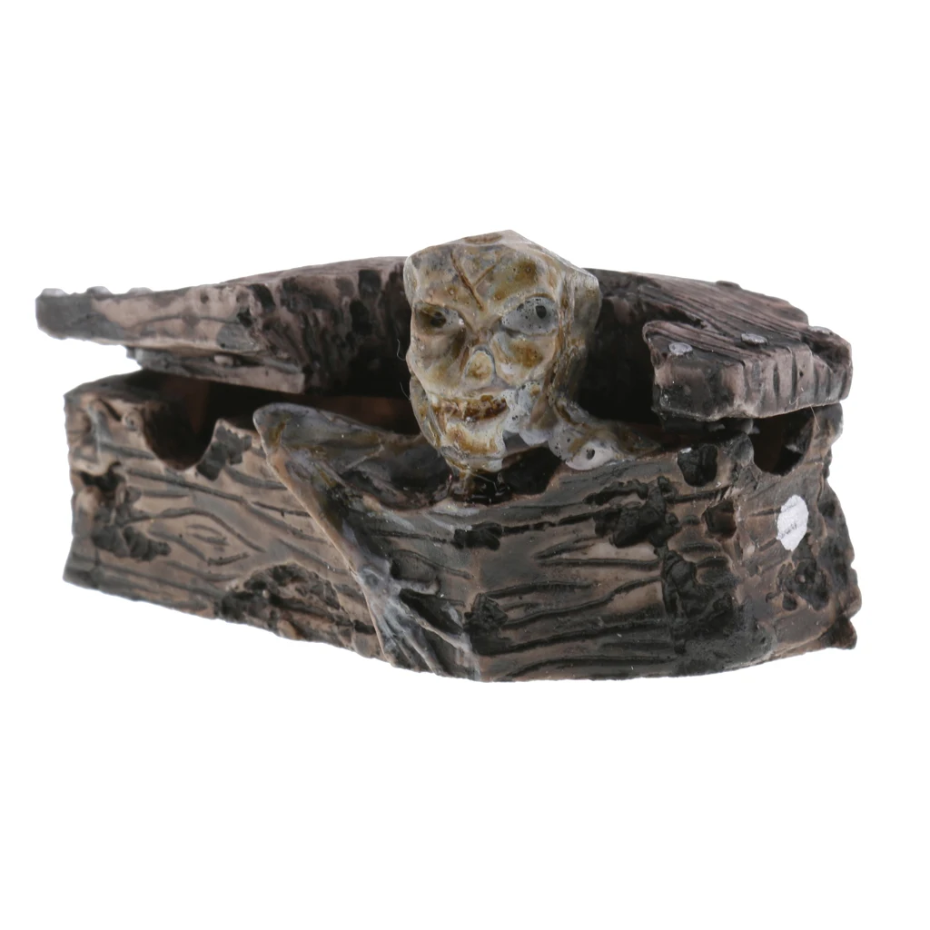 Фигурка из смолы зомби в гробе поделки ручной работы для украшения дома и офиса |