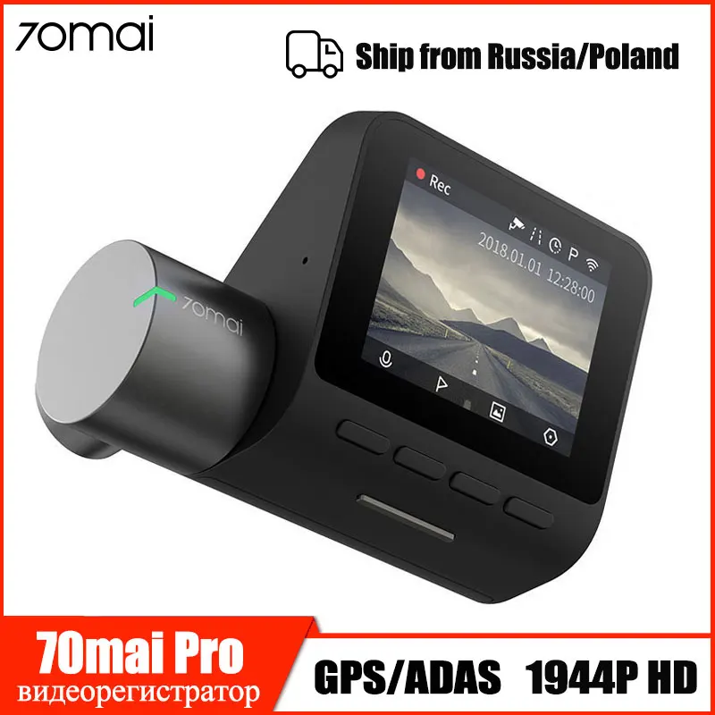 Видеорегистратор 70mai Pro Wi Fi GPS ADAS 1944P HD ночное видение g сенсор 24 часовой монитор