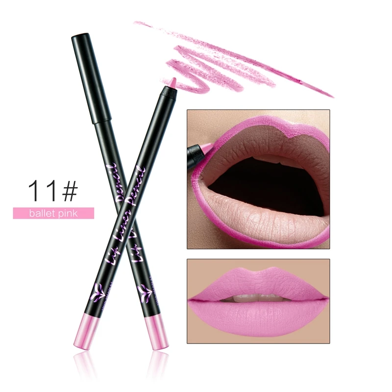 11 1 шт. Imagic Lipliner Карандаш Мягкий матовый контур для губ Обнаженная губная помада водостойкая стойкая Пигмент Макияж Красота Набор инструментов - Цвет: 11