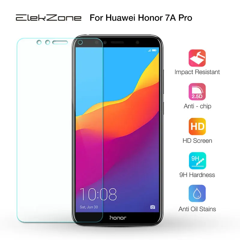 Закаленное стекло 9H с нанопокрытием для экрана телефона Huawei Honor 7A Pro HD защитная