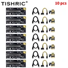 10 шт., Райзер-карта PCI-E 1X 4X 8X 16X