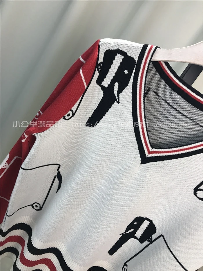 

Plus Size Tracksuit Women's Autumn Abstract Pattern V-neck Knit Pullover Sweater Long Pants 2 Piece Casual Knit Set Jogger Sets