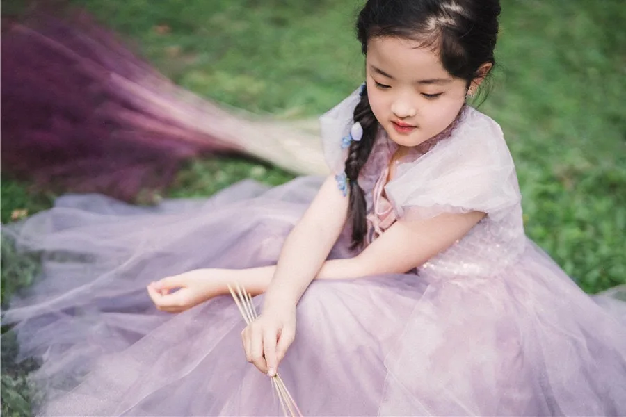 

Rufglasb Girl Cosplay Princess Rapunzel Dress Up Kids Christmas Halloween Tulle Fancy Costume For Children Girls