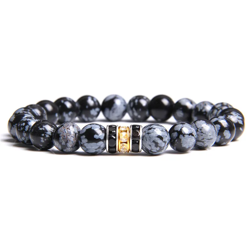 Браслет из натуральной вулканической лавы для женщин и мужчин браслеты с