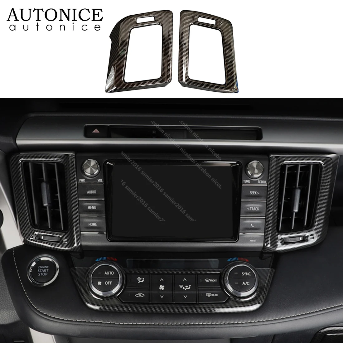 Углеродное волокно цвет кондиционер вентиляционное отверстие приборной панели