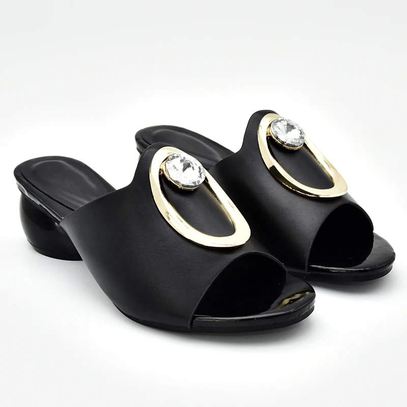 Новое поступление женские тапочки на низком каблуке Женская обувь из