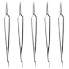 5 шт., зубчатые Ортодонтические пинцеты из нержавеющей стали