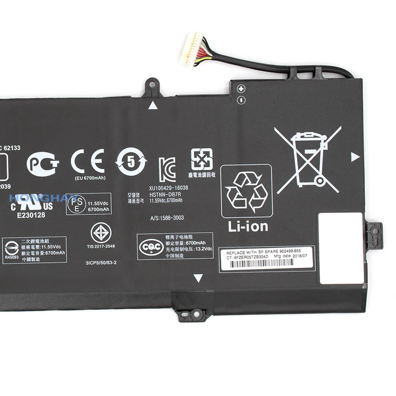 Аккумулятор для ноутбука HONGHAY KB06XL HP SPECTRE X360 902499-855 15-bl 15-BL000NG 15-BL018CA HSTNN-DB7R 902401-2C1 |