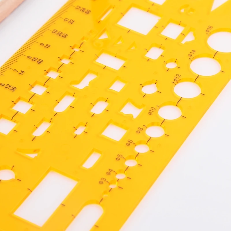 

Seven different Ruler Durable K Resin Military Drawing Template Drafting Ruler Stencil Measuring Tool