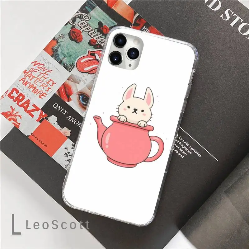 

Colorful Cartoon cute animal Elephant Bird Rabbit Phone Cases For iphone 12 5 5s 5c se 6 6s 7 8 plus x xs xr 11 pro max