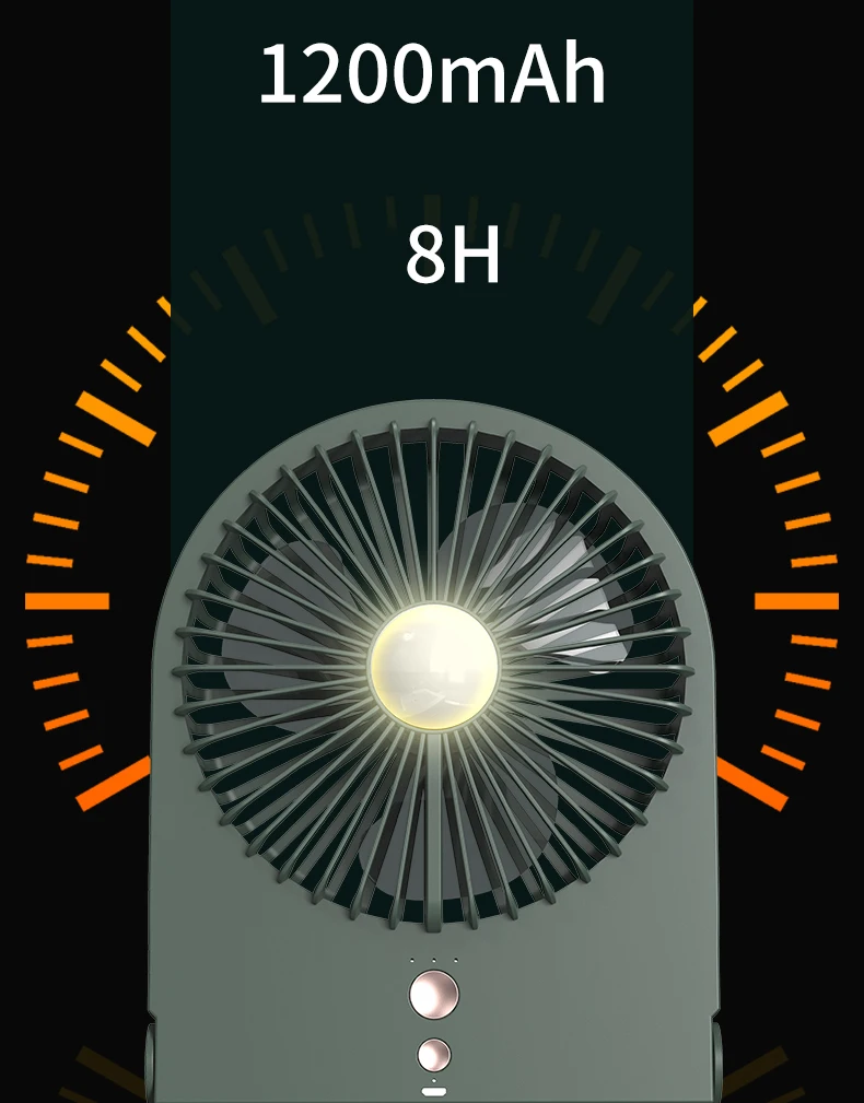 

2021 Mini new desktop lamp one thing two use portable portable fan USB charging Appliances Desktop Air Cooler Outdoor fan