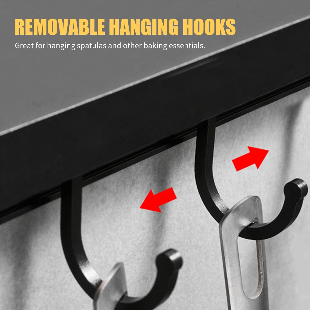 Полка для хранения без сверления шкафы с подвесными крючками настенная полка