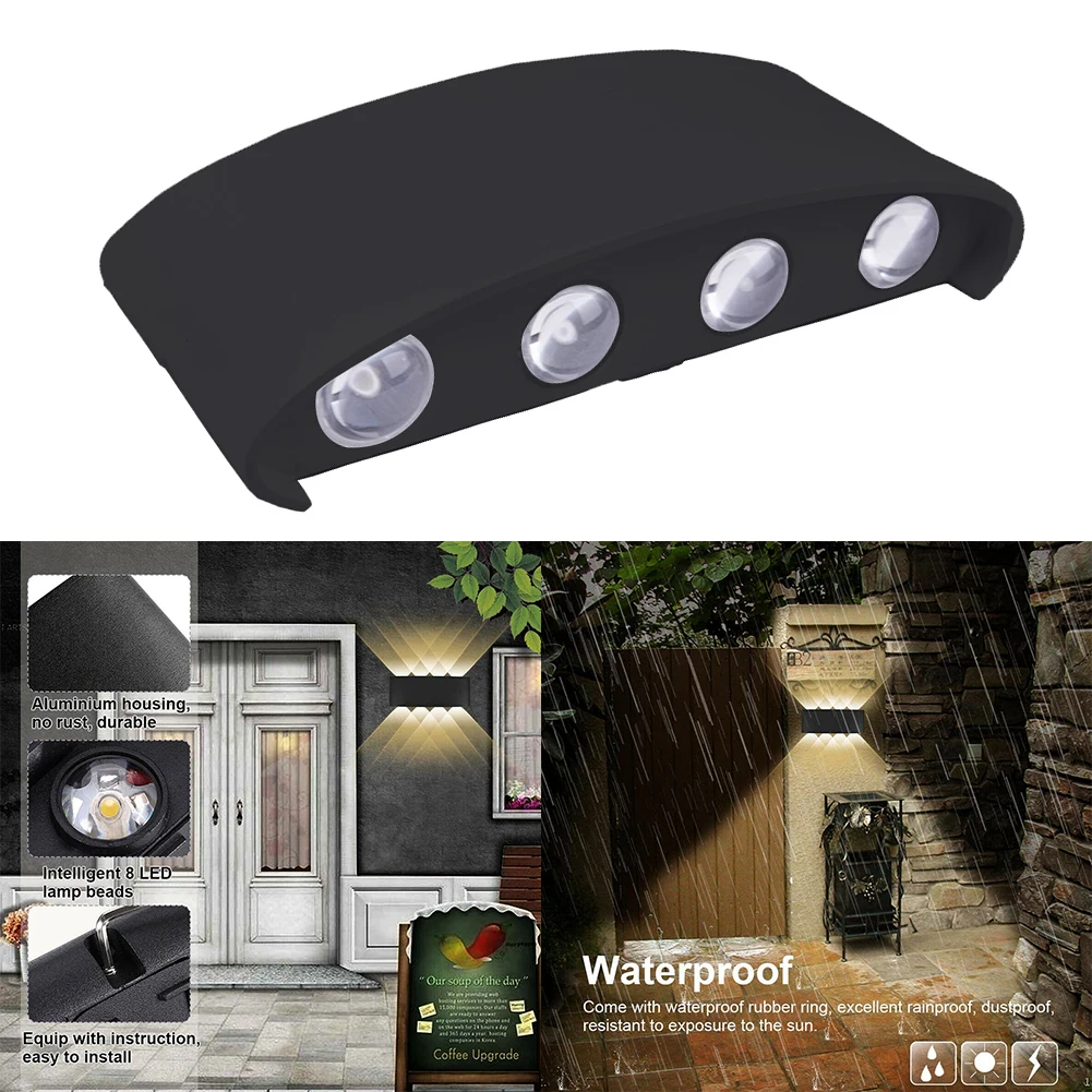 

Nordic Aluminum Rectangle LED Wall Lights Bedside Lamp Waterproof Stairs New Nordic LED Wall Lamps Bedroom Decor