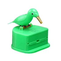 funny bird toothpick container storage box automatic toothpick dispenser home decorations desktop ornaments