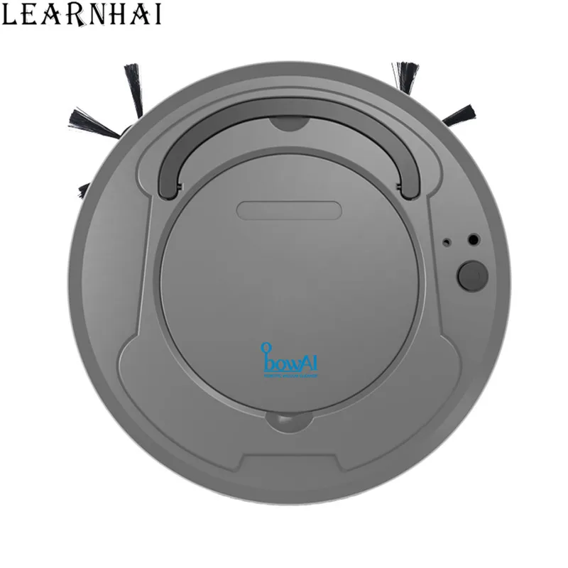 Темно-серый LEARNHAI OB8 умный робот-пылесос 3 в 1 перезаряжаемый домашний робот-Пол подметальная Бытовая уборочная машина Прямая поставка - Цвет: Темно-серый