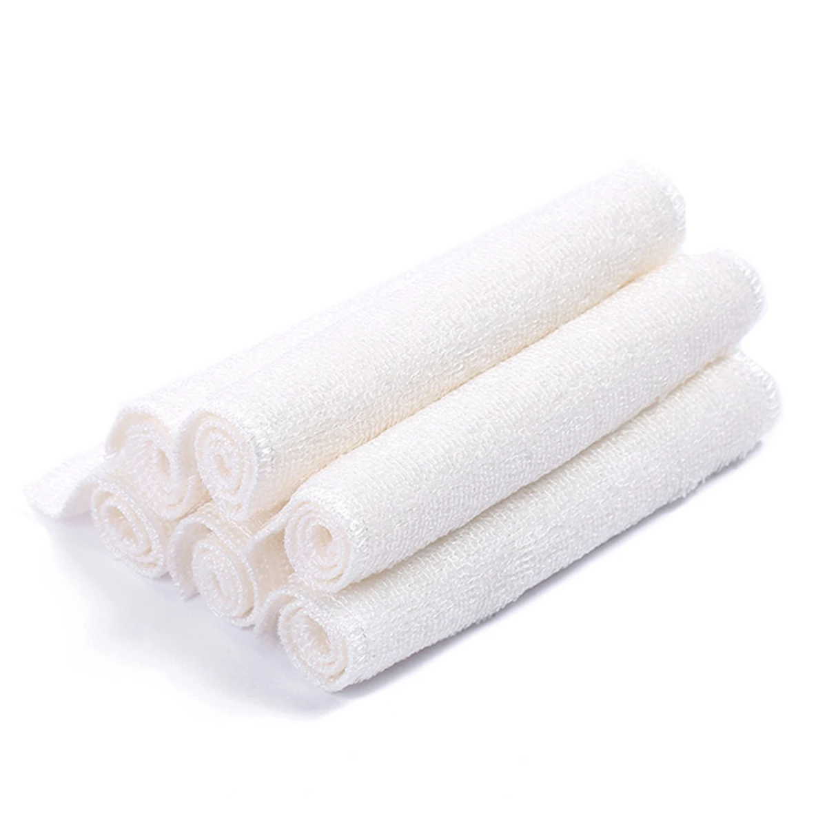 

6pcs Kitchen Dish Rag Wood Fiber Oil Absorbent Dish Towels Cleaning Cloths