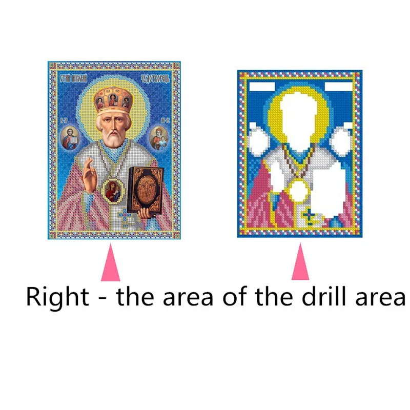 5D алмазная живопись сделай сам вышивка крестиком религия наклейка на стену