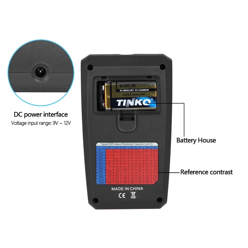 BSIDE ESR02PRO Digital Transistor Tester SMD Components Diode Triode Resistance Capacitance Inductance Multimeter ESR Meter | Инструменты