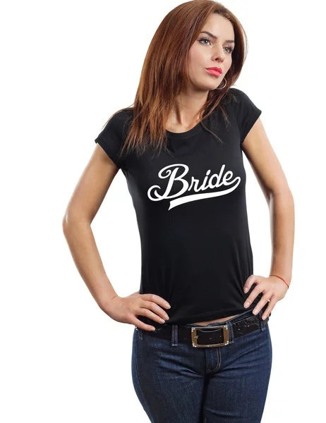 

Bride T-shirt Perfect Wedding Gift Ladies Fitted Tees Gift For Bride
