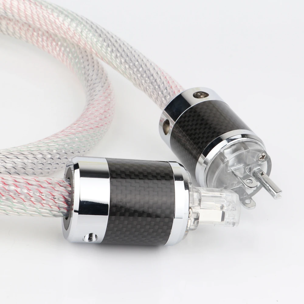 

Hi-End Valhalla power line HIFI POWER CABLE 7N OFC Power Cord with US Plug Amplifier CD, Decoder, Power Wire