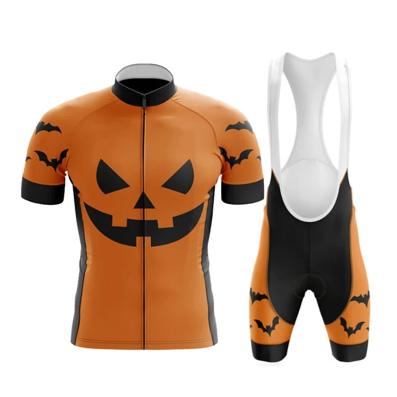 Джерси для велоспорта на Хэллоуин 2021 летний комплект велосипедных дышащая