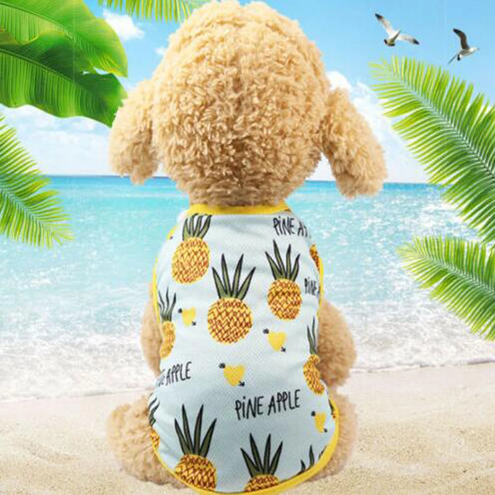 

Hot Cute spring summer Dog Clothes Printed Camouflage Mesh Dog Vest For Small Medium Dogs Pet Puppy T Shirt