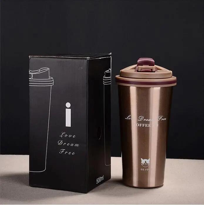 Кофейная кружка ZORRI 304 термос из нержавеющей стали премиум-класса дорожные чашки