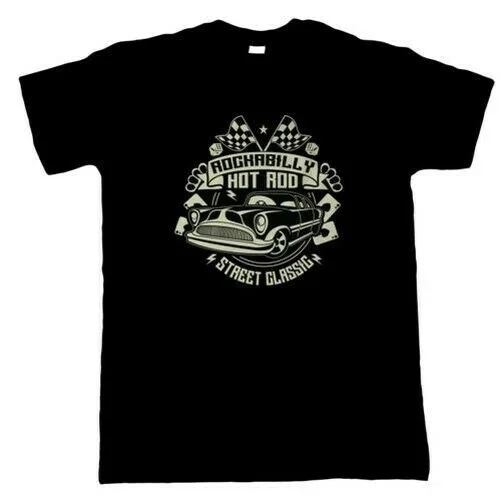 

Rockabilly Hotrod Mens T-Shirt - Motoring Gift Him