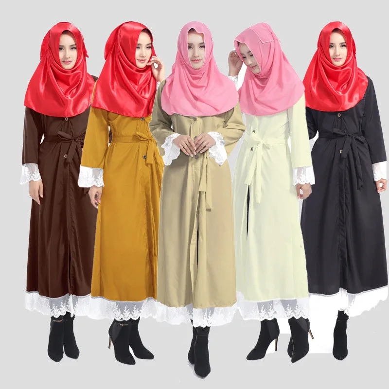 Мусульманская одежда Musulmane, кимоно-кафтан, халат из Бангладеш, мусульманское кружевное платье Abaya в Дубае, Caftan Marocain, турецкий ОАЭ, подарок на ...
