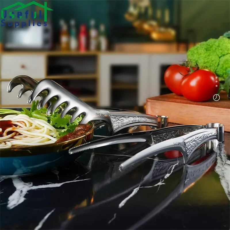 

304 Stainless Steel Kitchen Cooking Food Clip Tools Pasta Clip Barbecue Cooking Utensils Household Kitchen Organizer Accessories