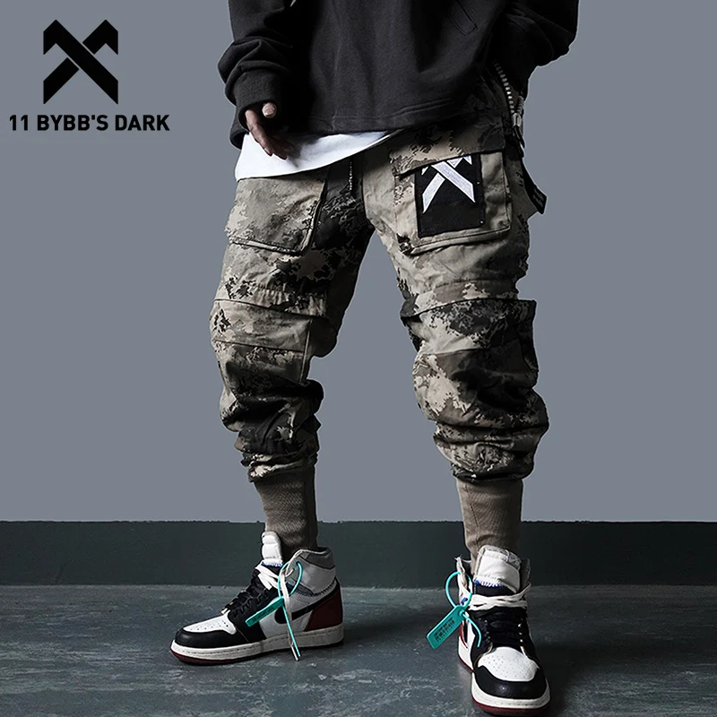 

11 BYBB'S DARK Hip Hop Joggers Men Detachable Multi-Pocket Elastic Waist Sweatpants Techwear Pants Streetwear Cargo Pants Men