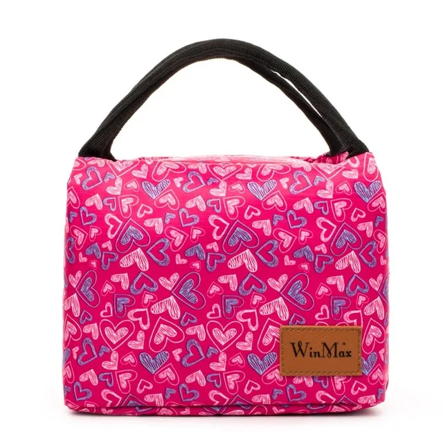BX004-05lunchbag Для женщин Функциональная сумка-холодильник с узором Коробки для обедов Портативный утепленная плотная сумка для обеда мешок сохраняющая тепло для еды на пикник ланч сумки для детей - Цвет: BX004-05lunchbag